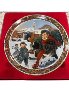 Vintage Royal Windsor Christmas Carol Plate O Christmas Tree